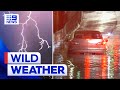 Thunderstorm asthma warning after wild weather lashes Victoria  9 News Australia