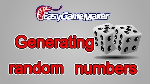 Generating random numbers - EasyGameMaker tutorial