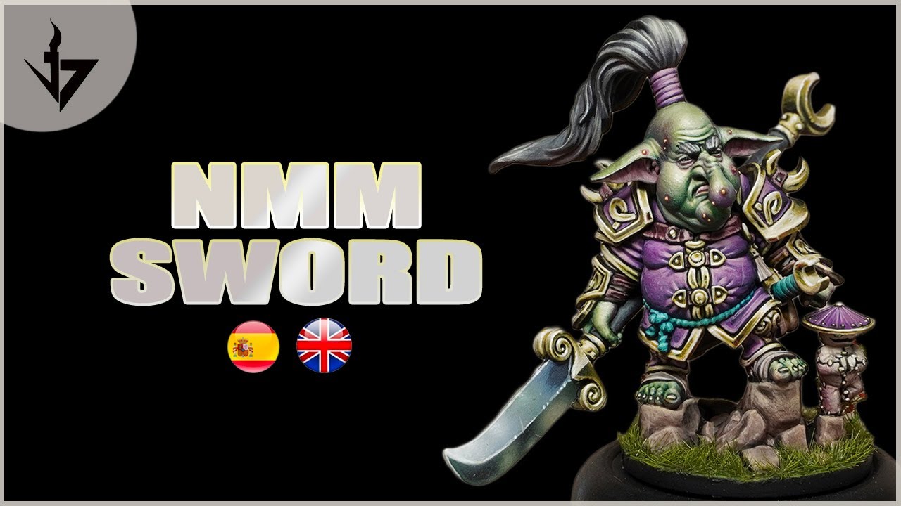 how-to-paint-nmm-sword-on-miniatures-como-pintar-una-espada-en-nmm