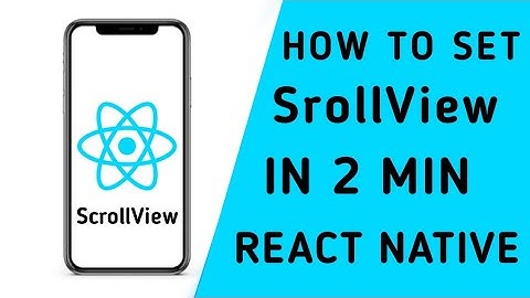 how to set scroll view in 2 min in react native | react native tutorial for beginners in hindi