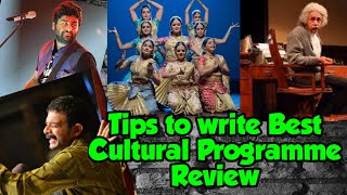 How to Write the Best Review of Cultural Programme | ISC English Language | T S Sudhir explains