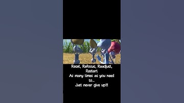 Reset, Refocus,Readjust Restart As many times as you need to just never give up