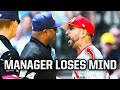 Manager goes crazy after umpires miss four calls a breakdown