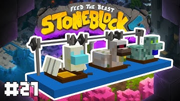 FTB StoneBlock 4 - ไก่เพาะกล้าม พาทนี้ฟินมาก ไก่น่าร๊าก - ตอนที่ 21