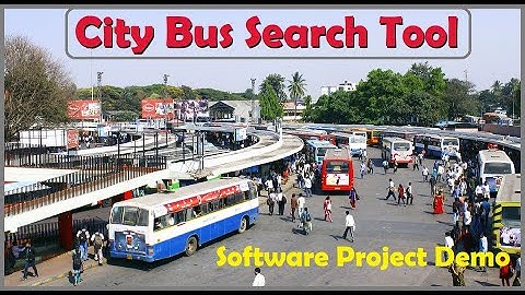 City Bus Search Tool Program    VB net CSharp Java Android Python Project Idea and Demo VB120