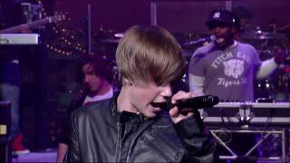 Justin Bieber sings Baby (David Letterman Live) chords