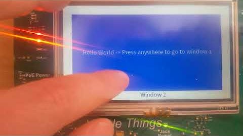 HMI with touch display with Renesas Technologies