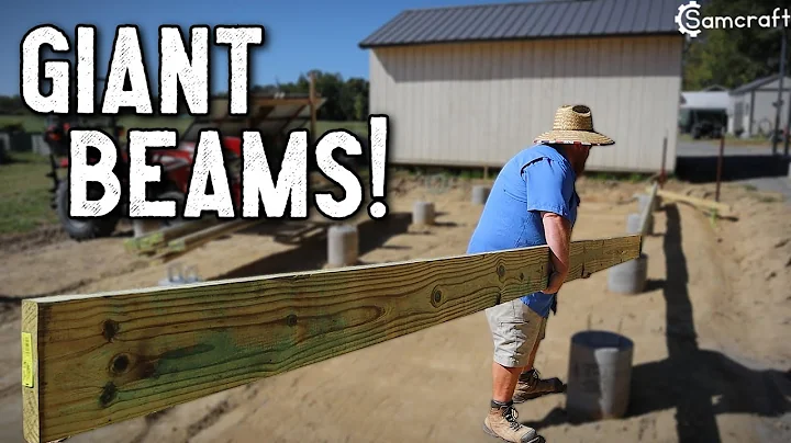 MASSIVE BEAMS for an Elevated Floor Workshop Build