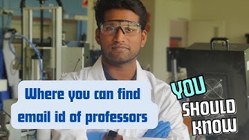 Where you can find email id of professors