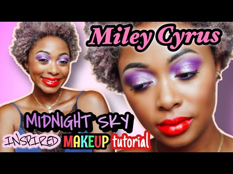 TUTORIAL: Miley Cyrus Midnight Sky Inspired Makeup Tutorial