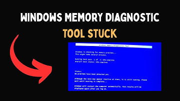 Windows Memory Diagnostic Tool stuck
