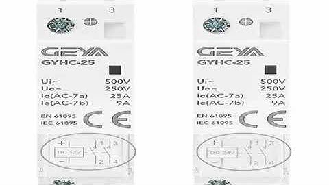 GEYA GYHC Contactor DC12V DC24V Coil Voltage 25A 2NO 2NC 1NO1NC 50/60Hz AC220V Main Voltage