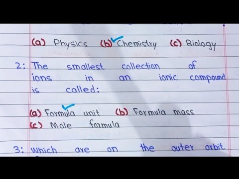 Chemistry MCQs //