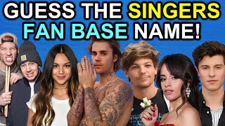 Guess The Singers FAN BASE Name | Can You Guess ALL 60?