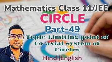 Limiting point in co-axial system of Circles |Circle Class 11/JEE 🔥