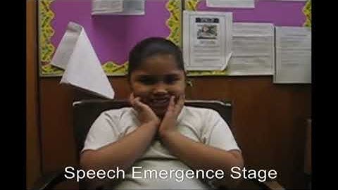 Stages of Oral Language Development Video