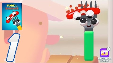 Fork N Sausage - Gameplay Walkthrough Part 1 - level 1 - 25 ( iOS, Android )