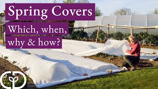 Using covers in spring for an increase in growth