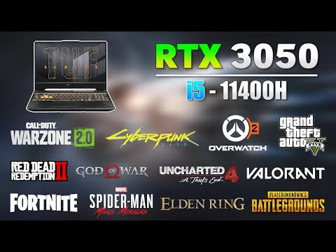 ASUS TUF F15 - i5 11400H + RTX 3050 Laptop Gaming Test in 2023
