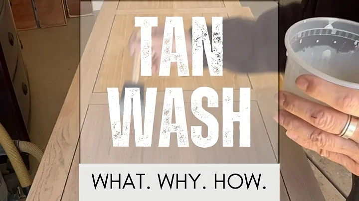 Tan wash. The essential process to get that perfect natural wood finish.