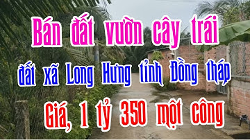 Bán 1 công đất xã Long Hưng tỉnh Đồng tháp giá, 1 tỷ 350 triệu LH,0394924311