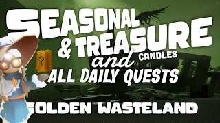 Today’s Season Candles, Treasure Cakes and Daily Quests | Golden Wasteland | SkyCotl | NoobMode