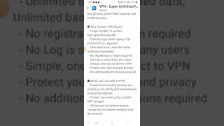 | VPN - Super Unlimited Proxy application | screenshot 5