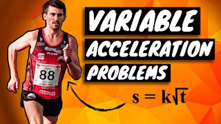 How to Solve VARIABLE ACCELERATION Problems - Calculus Linear Motion
