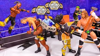 DX vs New Day - Hardcore Tag Team Championship Action Figure Match!