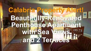 Move Right In - Beautifully-Renovated Italian Apartment with Sea Views from 2 Terraces!