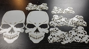 Wicked Airbrush skull Stencil Templates | How To Use Airbrushing Stencils