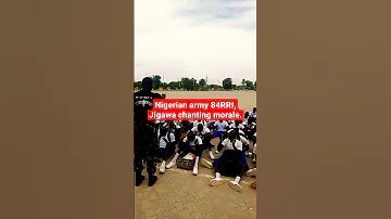 Nigerian army 84RRI chanting morale.