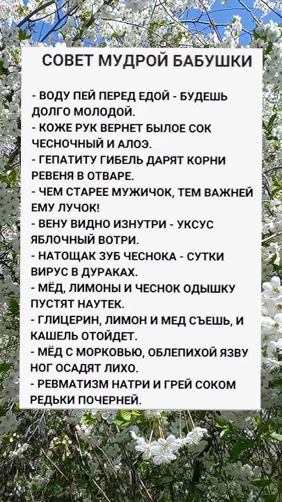 Совет мудрой бабушки - YouTube