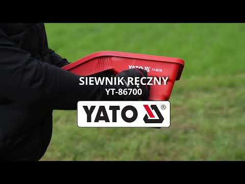 Сіялка/розкидач ручна YATO 43x20x19.5 см бункер 2.5 кг 5 положень відкривання, видео 1