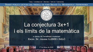 Treball de torn: "La conjectura 3x+1 i els límits de la matemàtica"