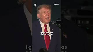 Trump addresses secret plane swap after Iran missile threat #shorts