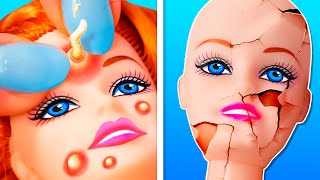 Extreme Makeover Hacks for Barbie Dolls | Dolls Come to Life by the 3SIS Dolls