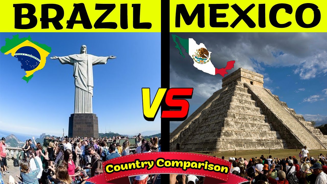 Brazil VS Mexico country Comparison | GDP, Population, Military, HDI, etc.