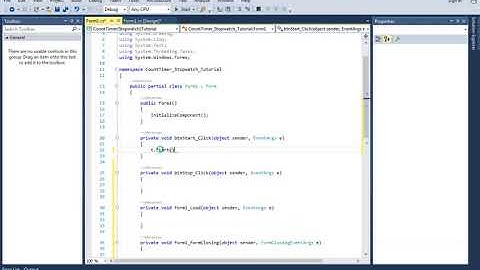 C# Tutorial -  Make a Stopwatch Application in Windows Form
