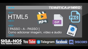 HTML5 - [PASSO-A-PASSO] - Como adicionar imagem, vídeo e áudio