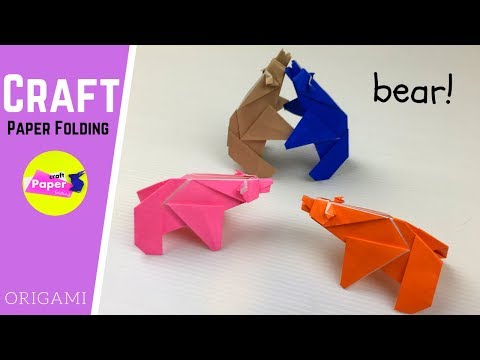 How to Make Origami Bear - Origami Polar Bear Easy Origami Animals