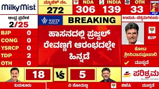 Mandyaದಲ್ಲಿ 4698 ಮತಗಳಿಂದ HD Kumaraswamy ಮುನ್ನಡೆ | Lok Sabha Election Result 2024 | @newsfirstkannada