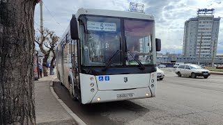 Поездка на автобусе 5 маршрут НефАЗ-5299-30-42 гос О049НС124 г.Красноярск