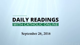 Image of Daily Reading for Monday, September 26th, 2016 HD video