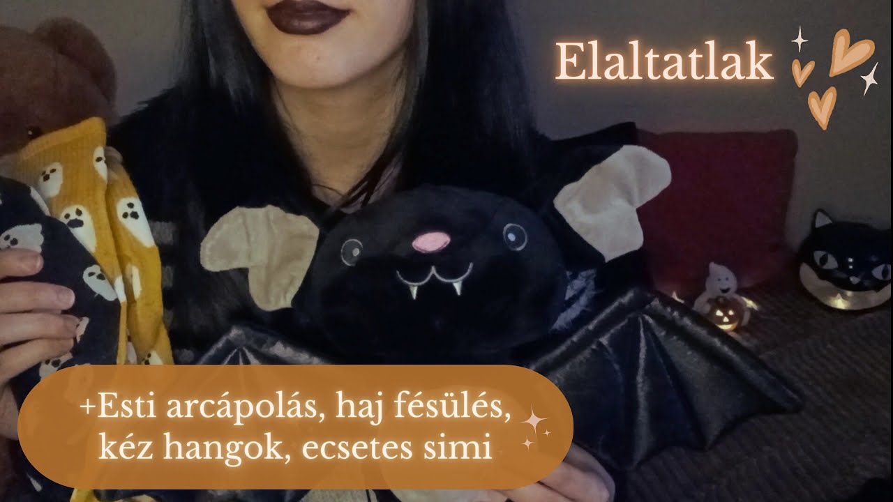 ASMR🎧⋆˙⟡ Elaltatlak 🧸𝗓 ᶻ🌙°.*🧡˖°.🍂.ೃ࿔*:･ #asmr #magyarasmr 