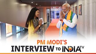 PM Modi's interview to Meenakshi Joshi of India TV in Varanasi