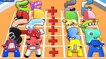 Merge Alphabet Number vs Epic Banana Run: Merge Master Max Level Gameplay Merge Battle