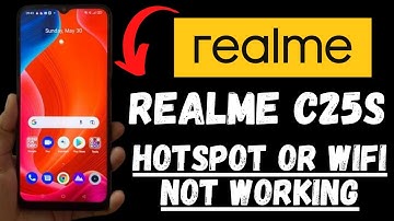 Realme C25s wifi Hotspot Problem Solved | Hotspot or wifi not working