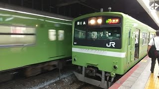 JR大和路線201系快速JR難波行き走行音王寺〜天王寺