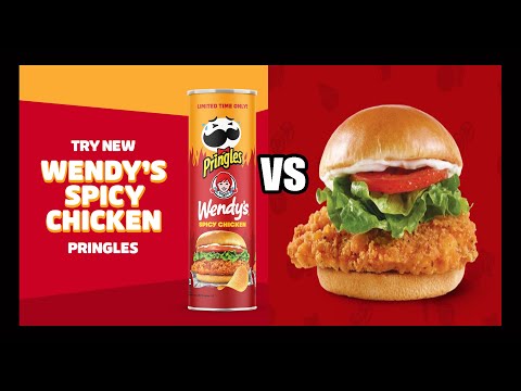 Wendy's Spicy Chicken Pringles VS. The Real Deal Wendy's Spicy Chicken ...